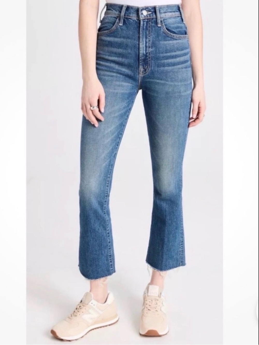 MOTHER SUPERIOR Jeans Hustler Flood Fray Beer Me Blue Size w7 - Picture 16 of 16